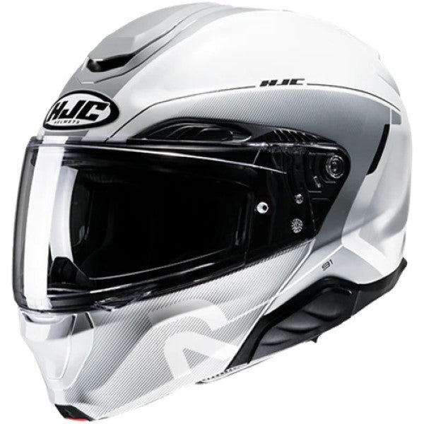 Casque Modulaire de Moto RPHA 91 Combust Blanc/Noir incliné de droite