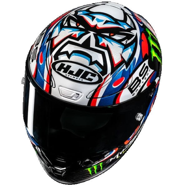 Casque Intégral de Moto RPHA 1 V2 Carbone Quartraro, Dessus