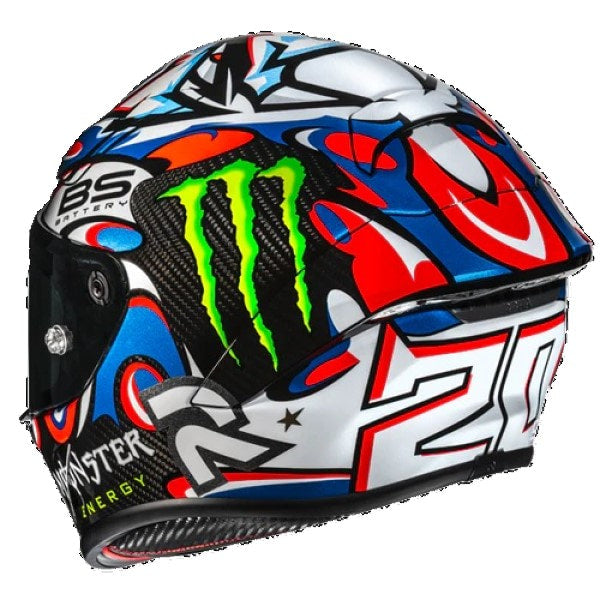 Casque Intégral de Moto RPHA 1 V2 Carbone Quartraro, Dos