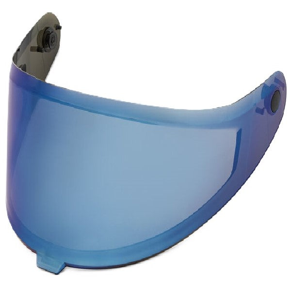 Visière de Moto ClickRelease V2 Pinlock Lithium Bleu incliné de face