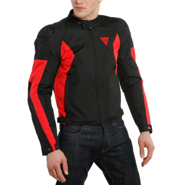 Manteau de Moto Dainese Mistica Noir_Rouge Modèle