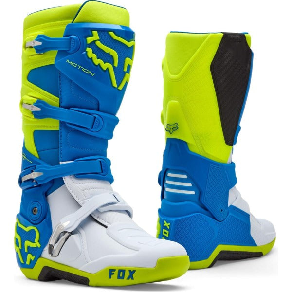 Bottes de Motocross Motion Bleu Vert