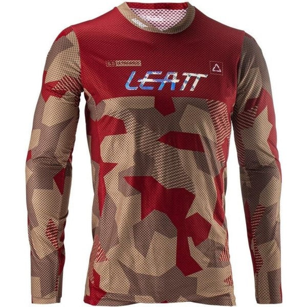 Chandail de Motocross 5.5 Ultraweld Leatt Rouge/Beige