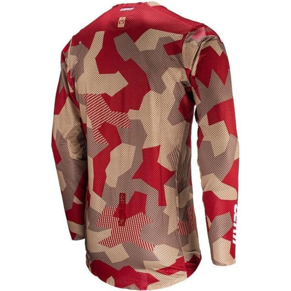 Chandail de Motocross 5.5 Ultraweld Leatt Rouge/Beige Dos