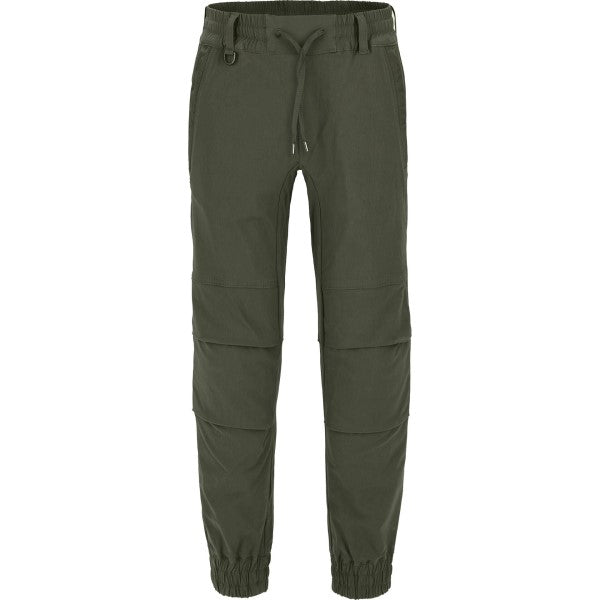 Pantalon de Moto Jogger Kaki, de face