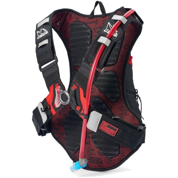 Sac d'Hydratation MTB Hydro Rouge 12 Litres de dos