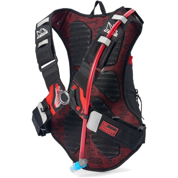 Sac d'Hydratation MTB Hydro Rouge 8 Litres de dos