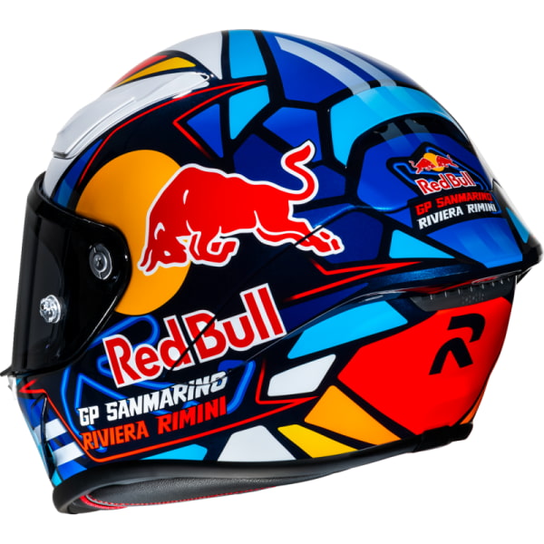 Casque Intégral de Moto RPHA 1 Misano GP HJC multicolore, arrière