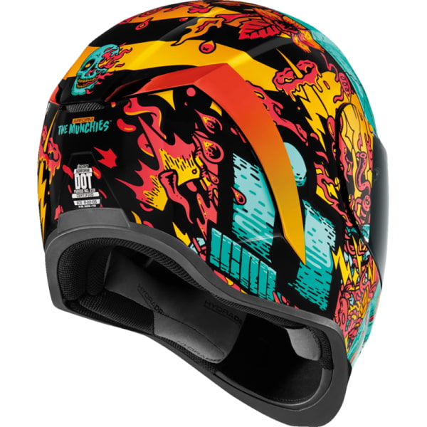 Casque Intégral de Moto Airform MIPS Munchies Multicolore incliné de dos