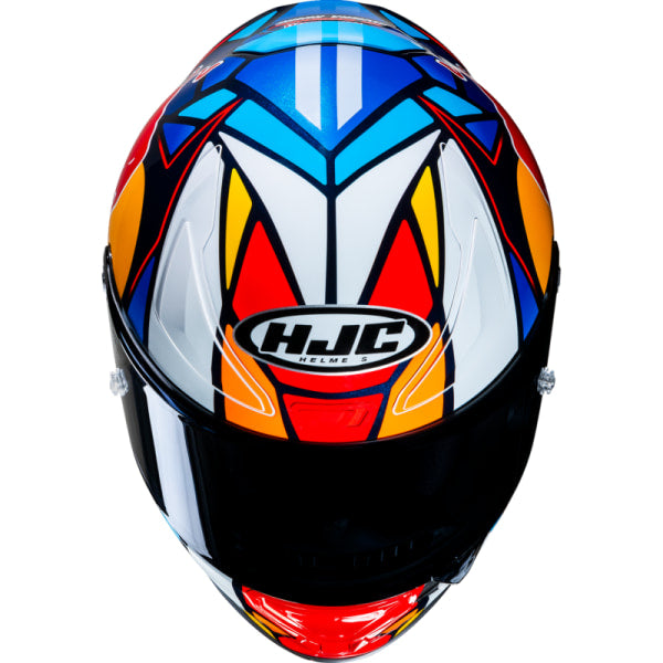 Casque Intégral de Moto RPHA 1 Misano GP HJC multicolore, dessus