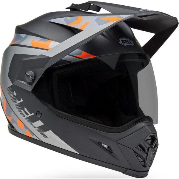 Casque Aventure MIPS Mesa MX-9 Gris/Orange incliné de gauche