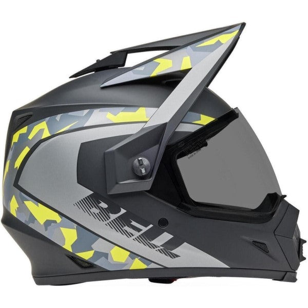 Casque Aventure MIPS Mesa MX-9 Gris/Jaune de gauche