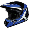 Casque de Motocross MX46Y Cyclus Junior Bleu/Noir incliné de face