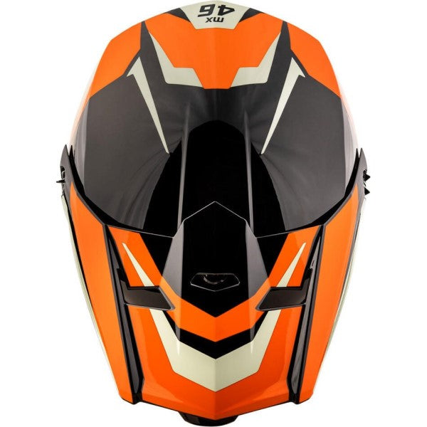 Casque de Motocross MX46Y Cyclus Junior Orange/Noir de dessus
