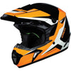 Casque de Motocross MX46Y Cyclus Junior Orange/Noir incliné de face