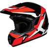 Casque de Motocross MX46 Cyclus Rouge/Noir incliné de face