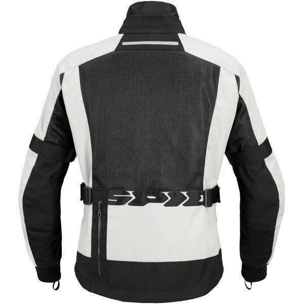 Manteau de Moto Net H2Out Noir/Blanc de derrière