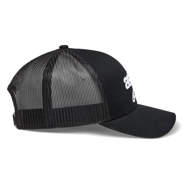 Casquette Pedigree Alpinestars noir, côté droit