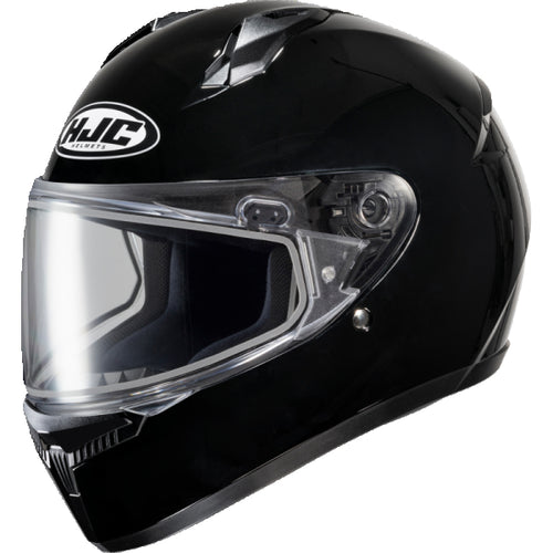 Casque Intégral de Motoneige C10 Noir, visière Double