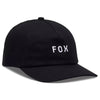 Casquette Wordmark Adjustable Fox noir