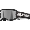Lunette de Motocross Vision 3 Wordmark Lentille Miroir Alpinestars noir