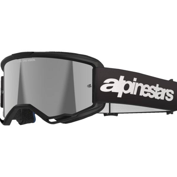 Lunette de Motocross Vision 3 Wordmark Lentille Miroir Alpinestars noir