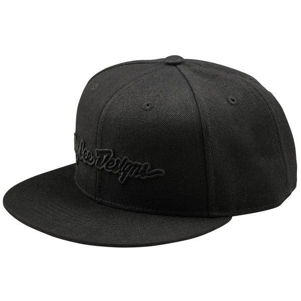 Casquette à Visière Plate Signature Troy Lee Designs noir