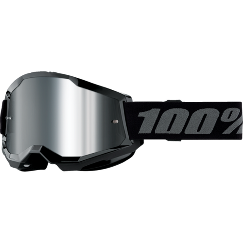 Lunettes de Motocross Strata 2 à Lentille Miroir Junior 100% Noir