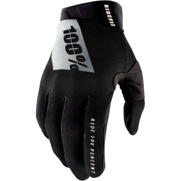 Gants de Motocross Ridefit 100% noir