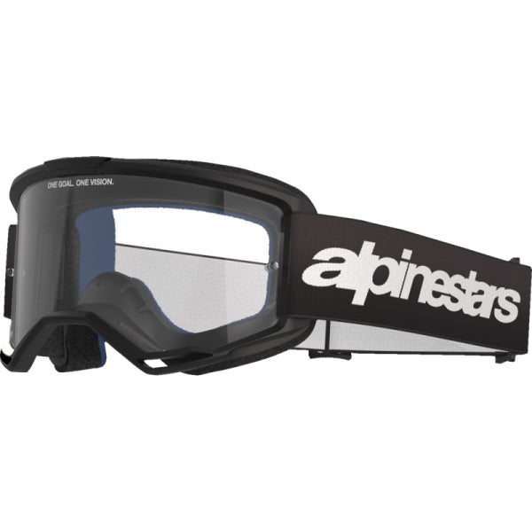 Lunette de Motocross Vision 3 Wordmark Lentille Claire Alpinestars noir