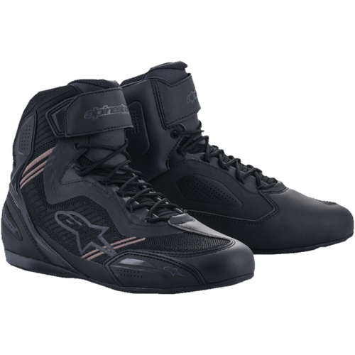 Bottes de Moto Faster-3 Rideknit Alpinestars noir, de 3/4