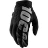 Gants de Motocross Brisker Junior 100% noir