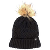 Tuque Chevron Pom Femme Klim noir