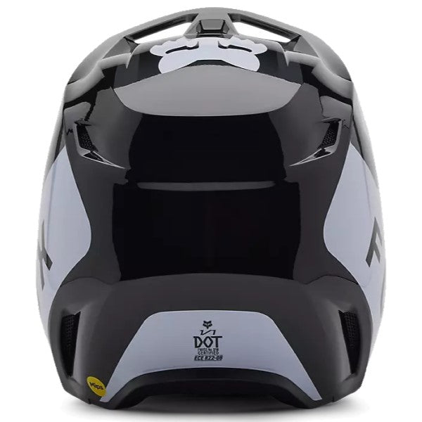 Casque de Motocross V1 Lean Junior Noir, arrière