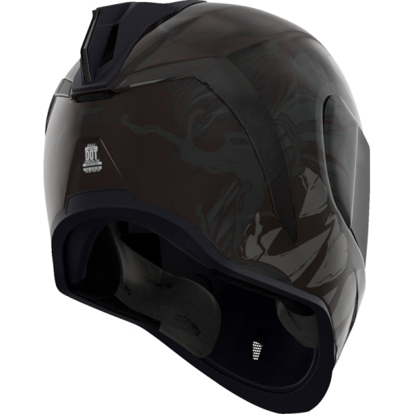 Casque Intégral de Moto Airform MIPS Manik'RR Noir incliné de dos
