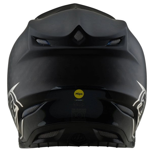 Casque de Motocross SE5 Carbone Mono MIPS Troy Lee Designs noir, arrière