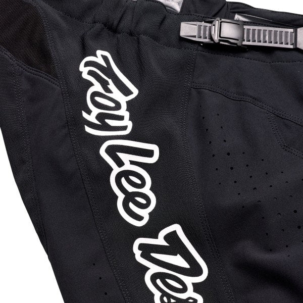 Pantalon de Motocross SE Pro Solo Troy Lee Design noir, détail attache