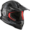 Casque de Motocross TX019Y Error Junior Noir incliné de face