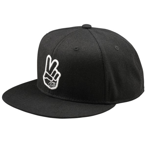Casquette à Visière Plate Peace Troy Lee Designs noir, avant