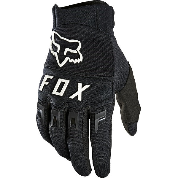Gants de Motocross Dirtpaw Fox noir et blanc