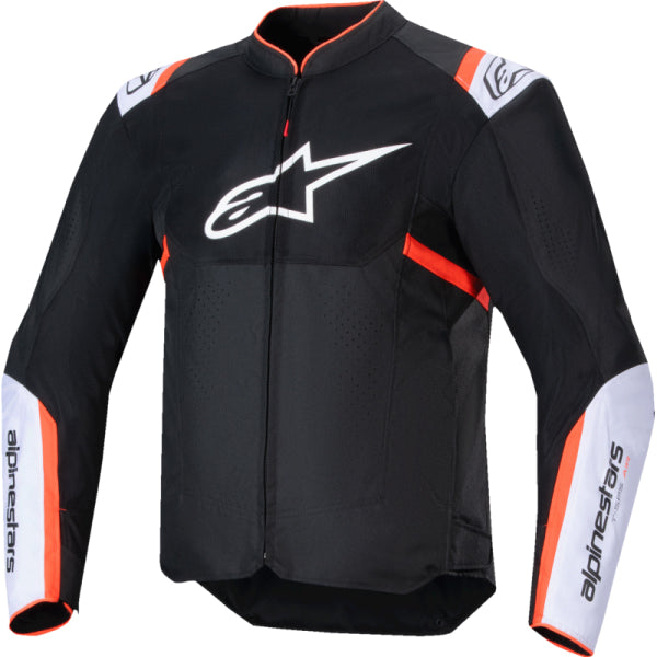 Manteau de Moto T-Sps Air V2 Alpinestars noir blanc et rouge