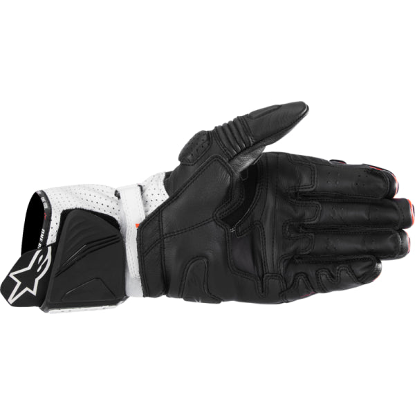 Gants de Moto GP Pro R4 Alpinestars noir blanc et rouge, paume