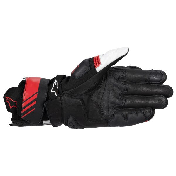 Gants de Moto GP Plus R v3 Alpinestars noir blanc et rouge, paume