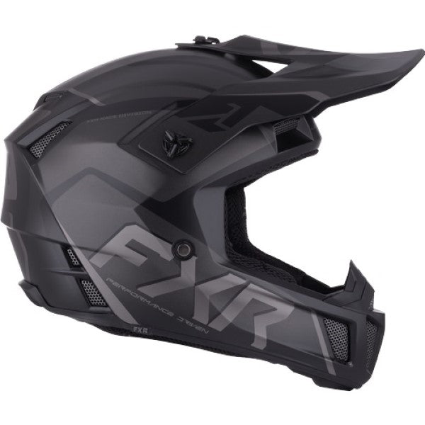 Casque Intégral de Motoneige Clutch Evo Junior Noir, côté droit