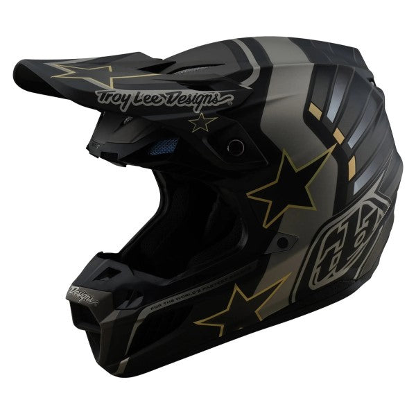 Casque de Motocross SE5 Composite Rays MIPS Troy Lee Designs noir, de 3/4