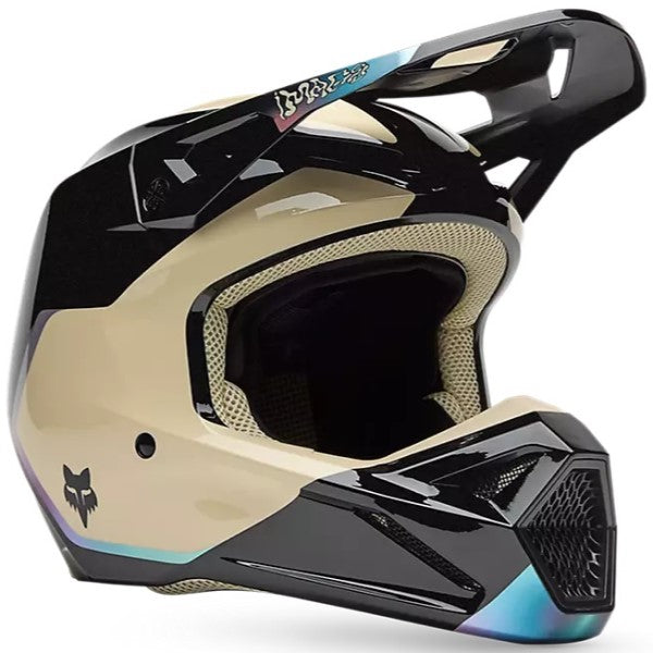 Casque de Motocross V1 Hello Future MIPS noir, de 3/4