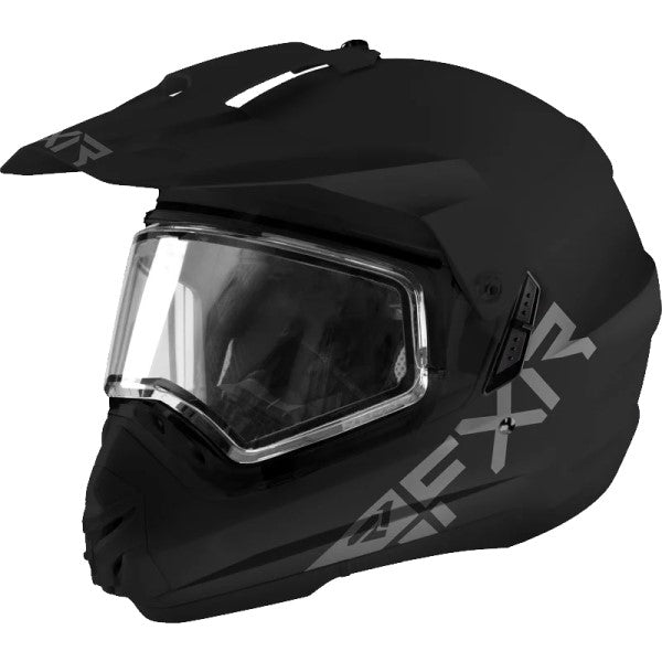 Casque Intégral de Motoneige Torque X Prime Visière Double FXR noir, de 3/4