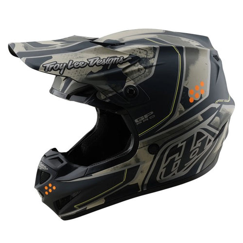 Casque de Motocross GP Pro Trooper MIPS Troy Lee Designs noir, de 3/4