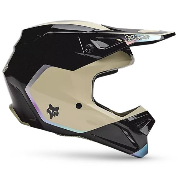 Casque de Motocross V1 Hello Future MIPS noir, de côté