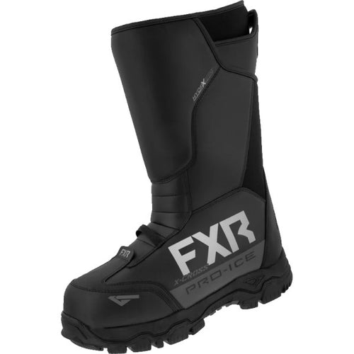 Bottes de Motoneige X-Cross Pro-Ice FXR noir, côté extérieur